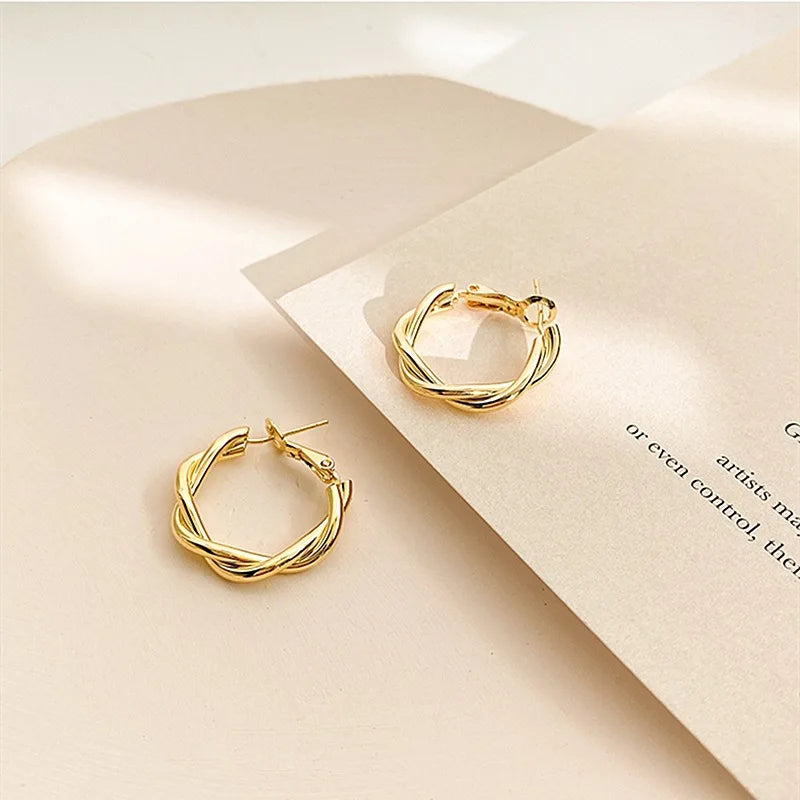 Korean Twist Elegant Earrings
