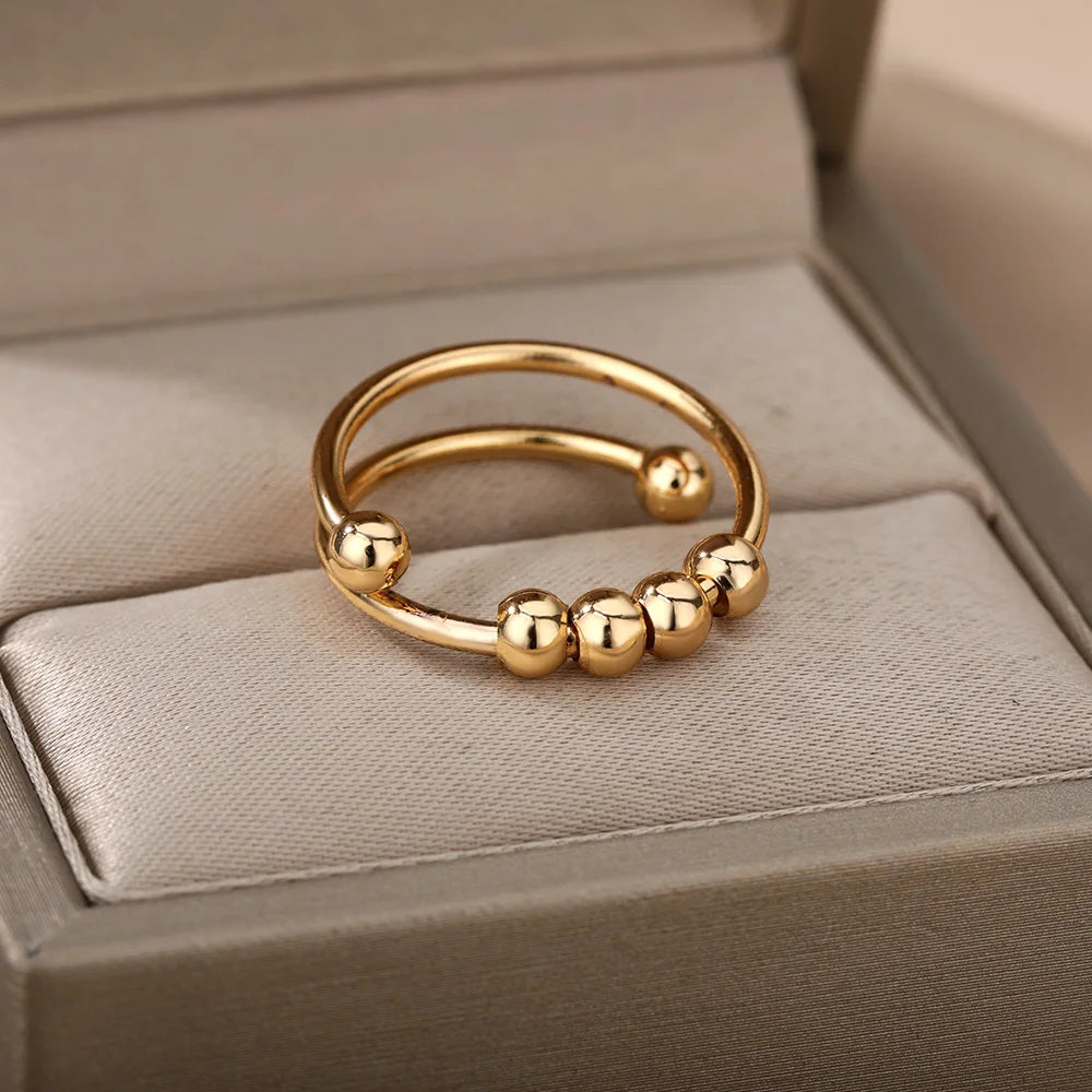 Spinner Bead Anxiety Ring