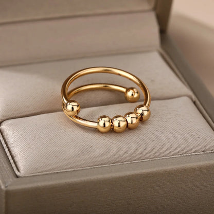 Spinner Bead Anxiety Ring
