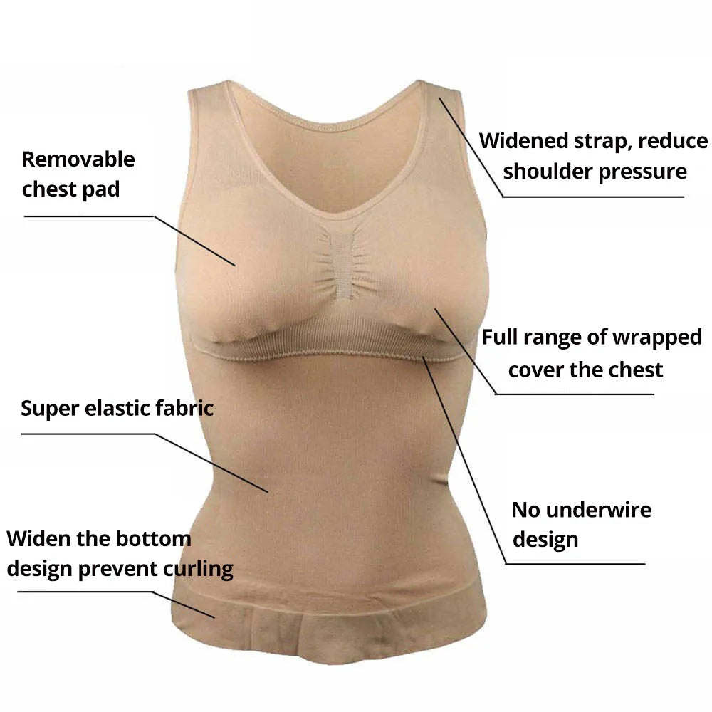 2-in-1 Tummy Control Shapewear Vest