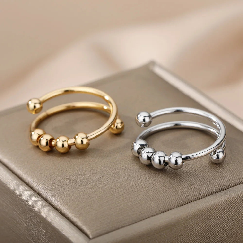 Spinner Bead Anxiety Ring