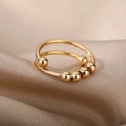 Spinner Bead Anxiety Ring
