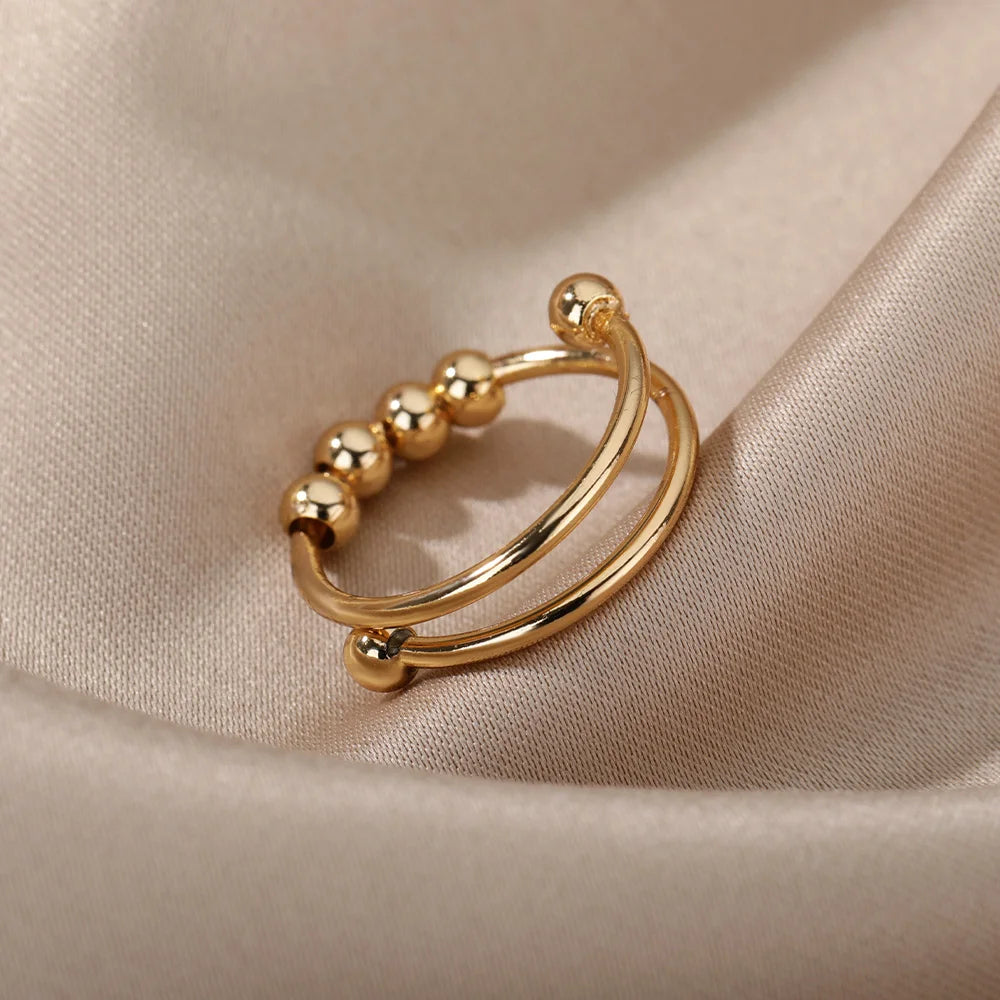 Spinner Bead Anxiety Ring