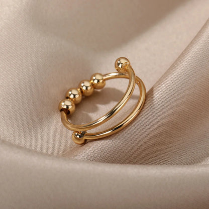 Spinner Bead Anxiety Ring