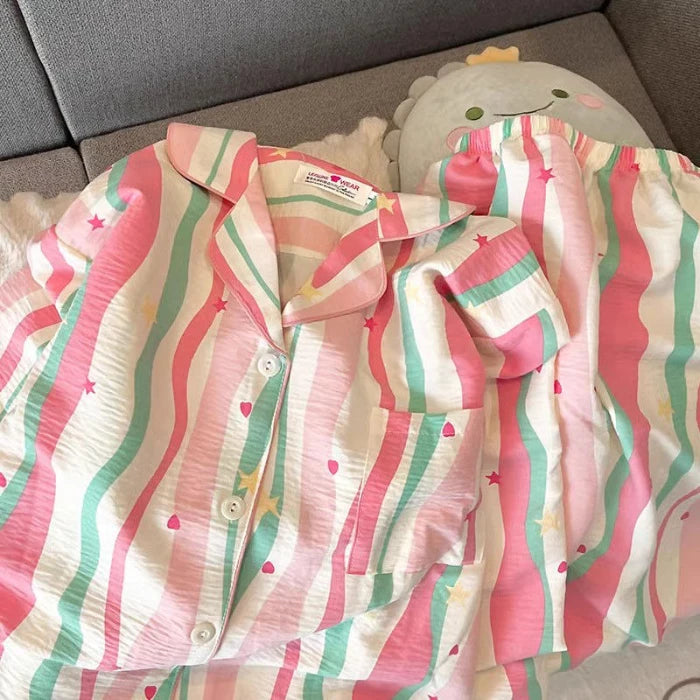 Cherry Print Pajama Set