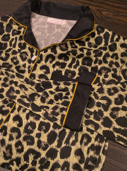 Leopard Print Pajama Set