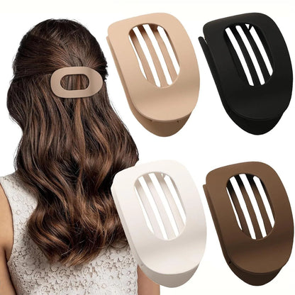 4PCS Flat Hair Claw Clips