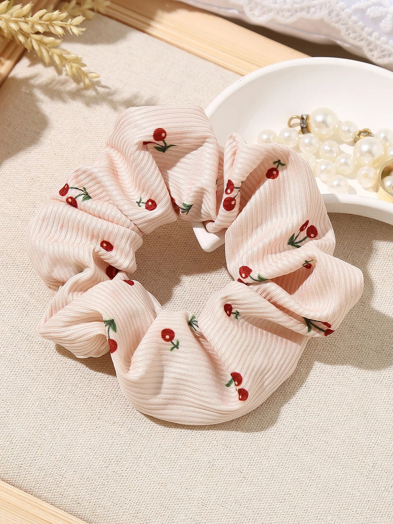 Cute Cherry Hair Scrunchie