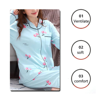 Striped Cherry Pajama Set