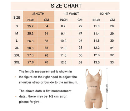 Backless Mid-Thigh Shapewear Bodysuit