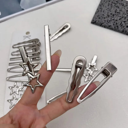 Y2K Silver Duckbill Hair Clip