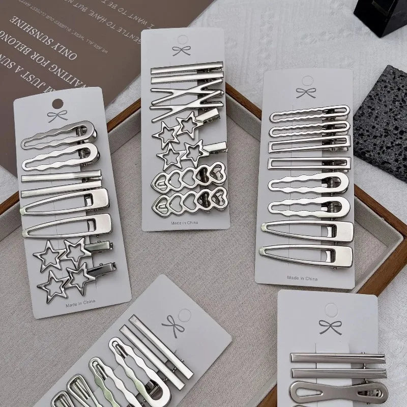 Y2K Silver Duckbill Hair Clip