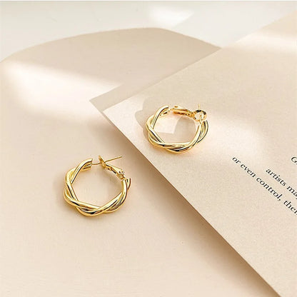 Korean Twist Elegant Earrings