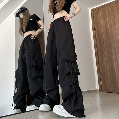 Y2K High Waist Cargo Pants