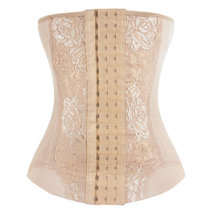 Mesh Embroidered Waist Trainer Corset