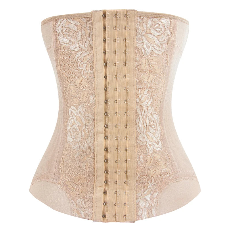 Mesh Embroidered Waist Trainer Corset