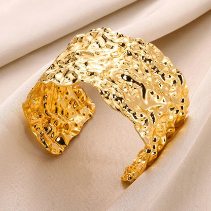 Classic Gold Open Cuff Bangle