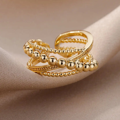 Twist Cross Open Ring
