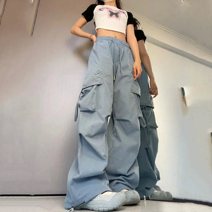 Y2K High Waist Cargo Pants