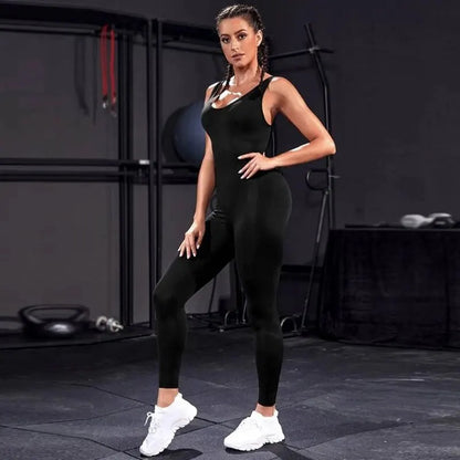 Sleeveless Backless Bodycon Jumpsuit