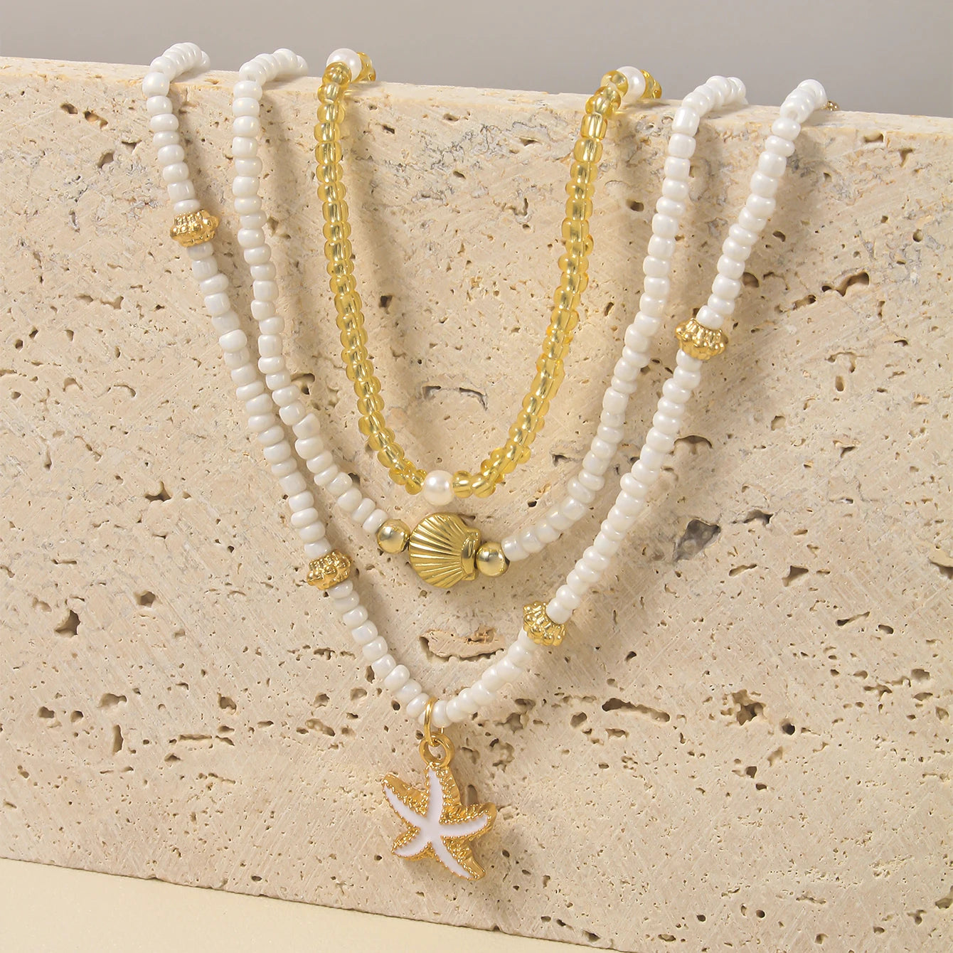 Boho Shell Starfish Choker