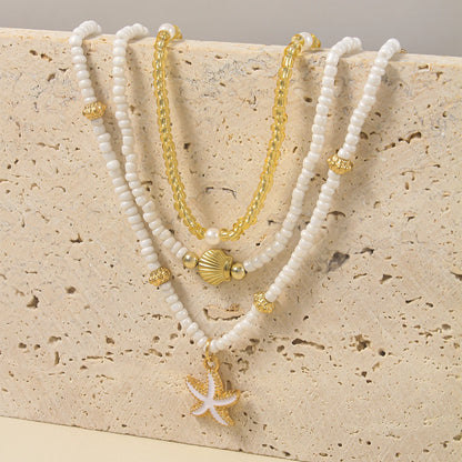 Boho Shell Starfish Choker