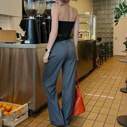 Women’s Striped Wide Leg Pants