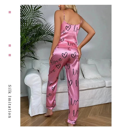 Women’s Satin Cami Pajama Set