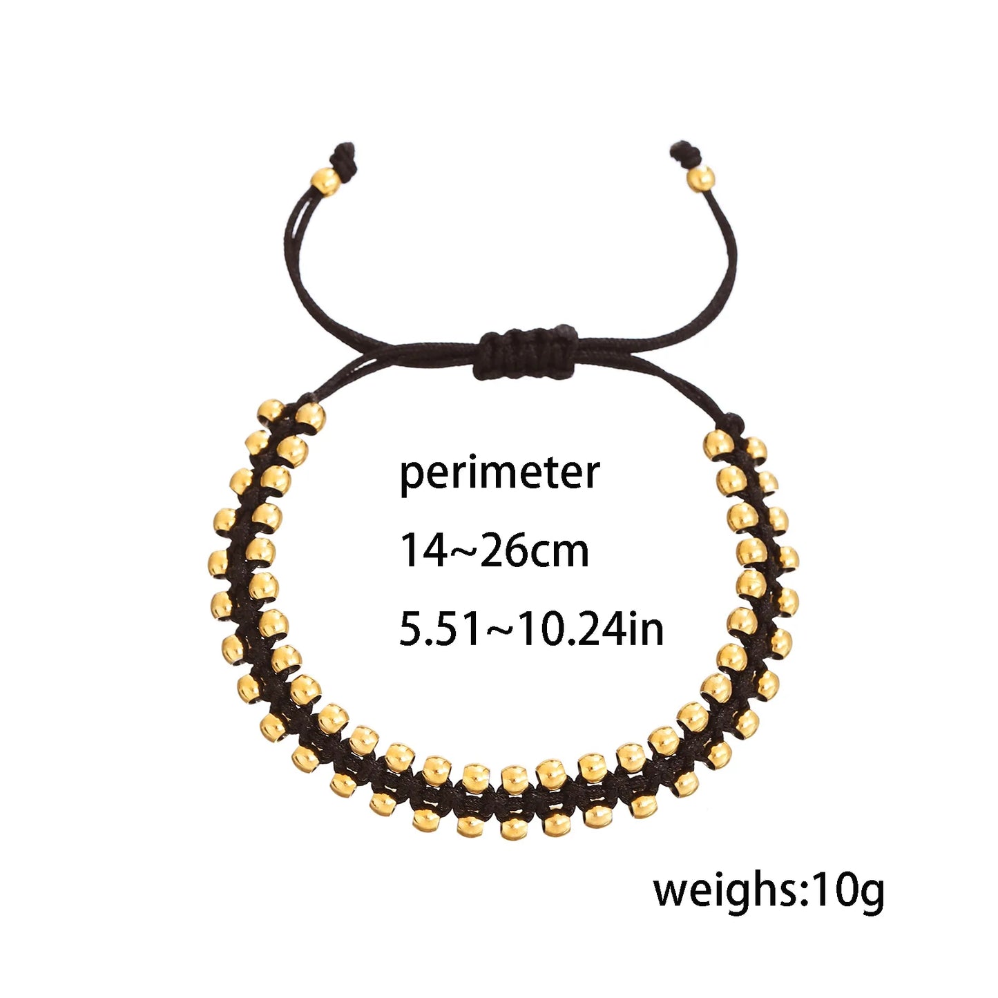 Handmade Gold Bead Bracelet