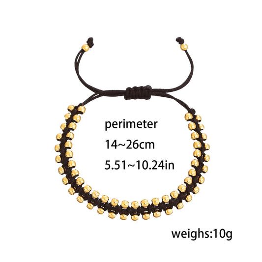 Handmade Gold Bead Bracelet