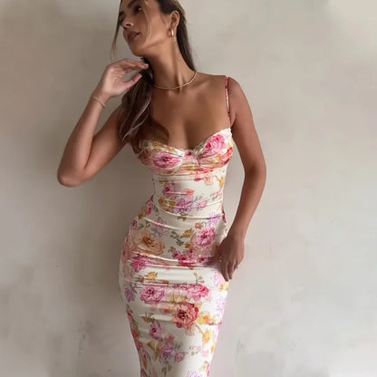 Floral Spaghetti Strap Mini Dress