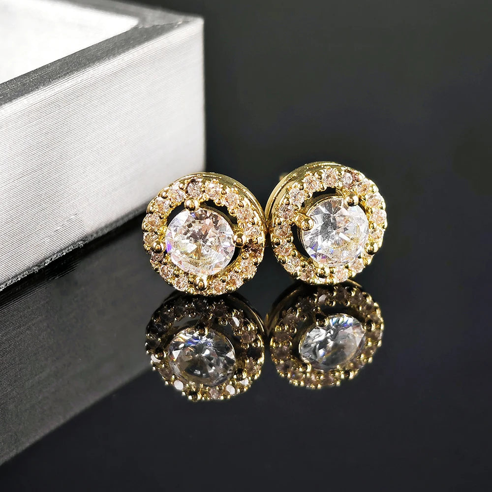 Korean Zircon Circle Studs