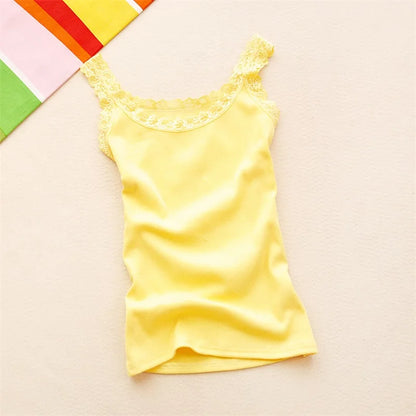 Lace Patchwork Bodycon Tank Top