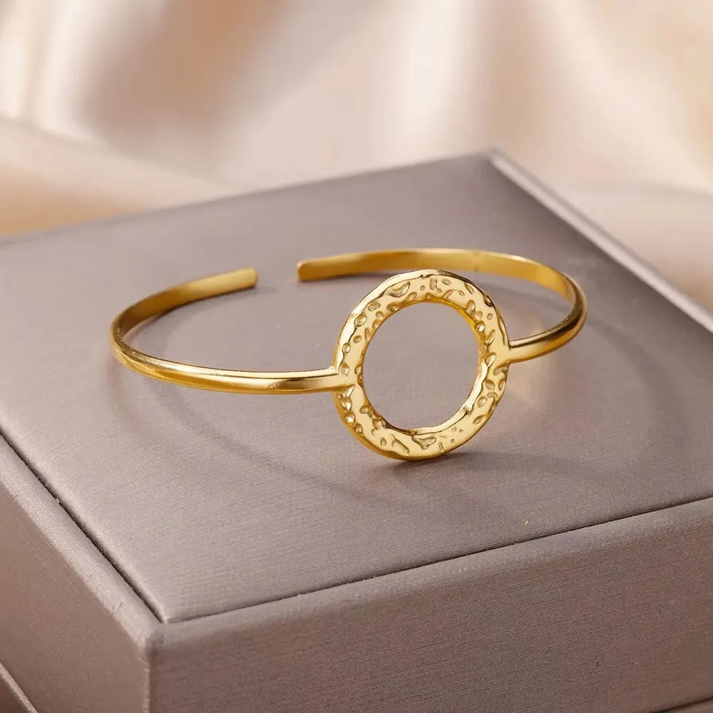 Vintage Snake Gold Bangle