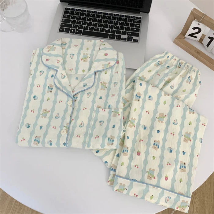 Cherry Print Pajama Set