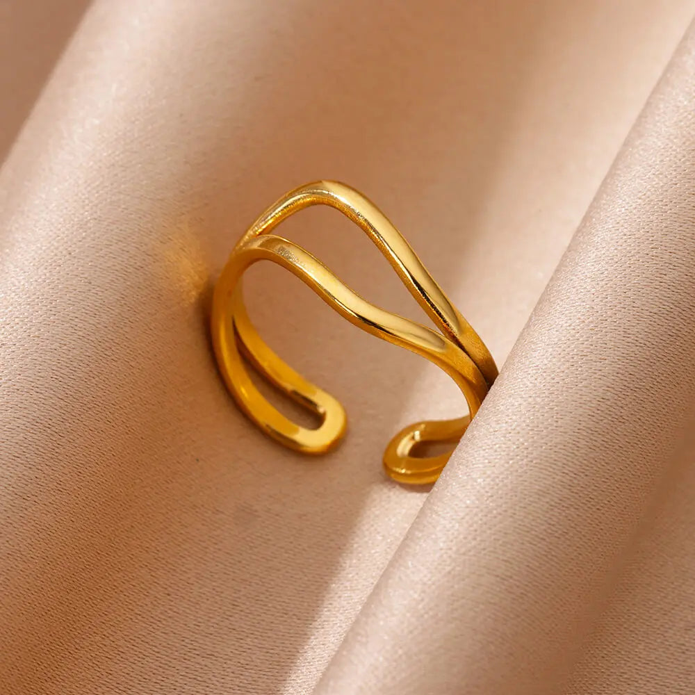 Minimalist Gold Open Ring
