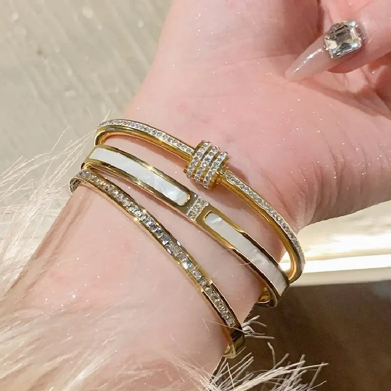 Gold Zircon Daily Bracelet