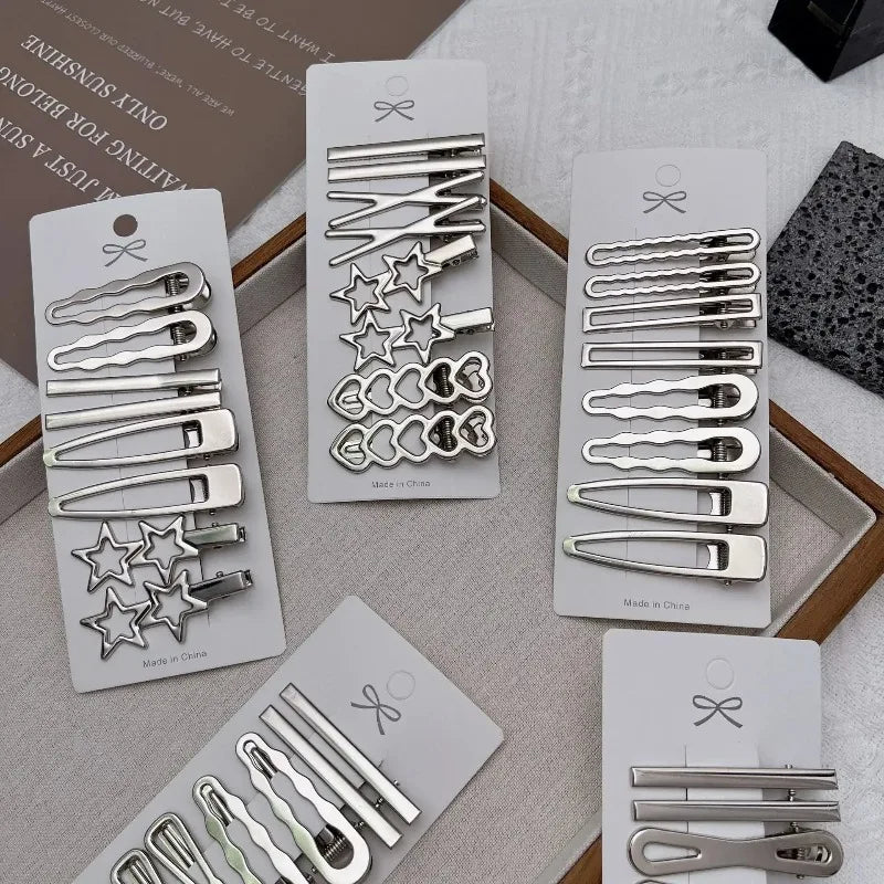 Y2K Silver Duckbill Hair Clip