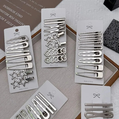 Y2K Silver Duckbill Hair Clip