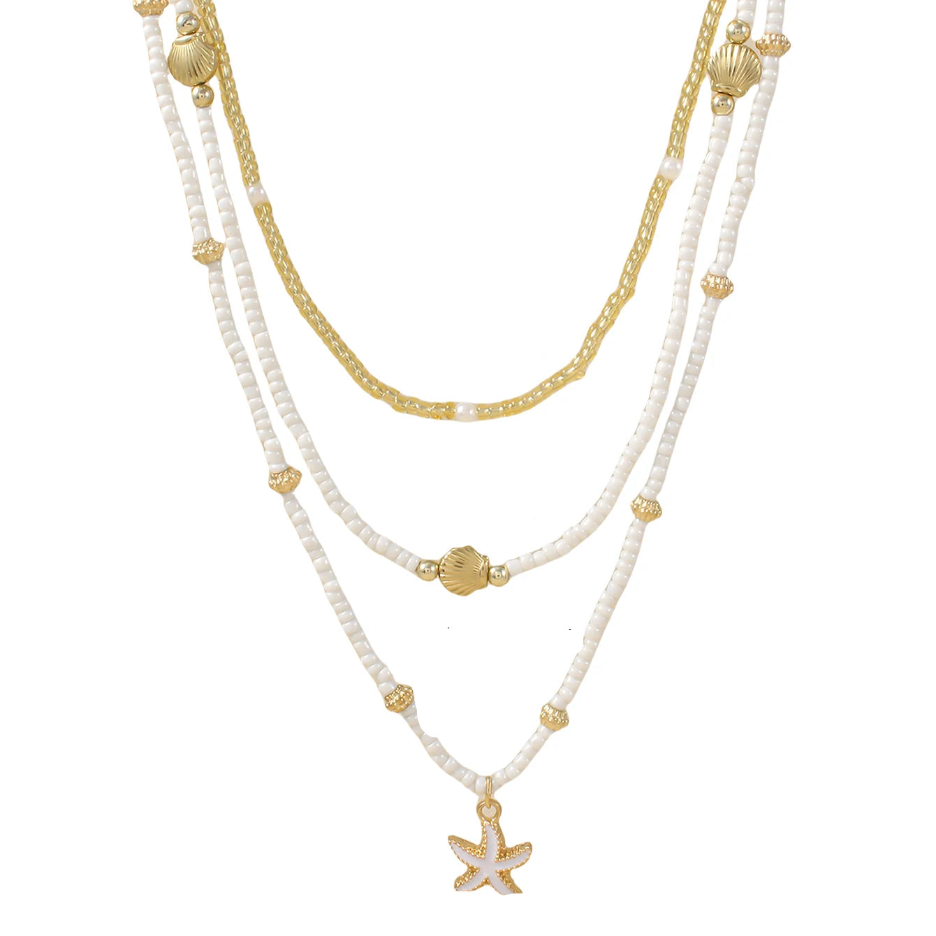 Boho Shell Starfish Choker