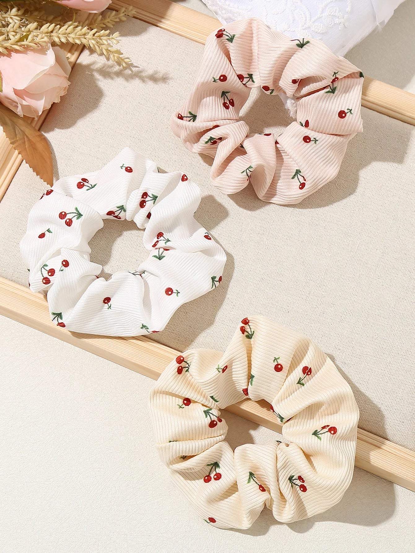Cute Cherry Hair Scrunchie