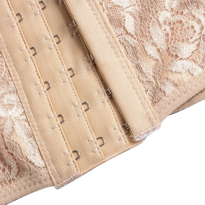 Mesh Embroidered Waist Trainer Corset