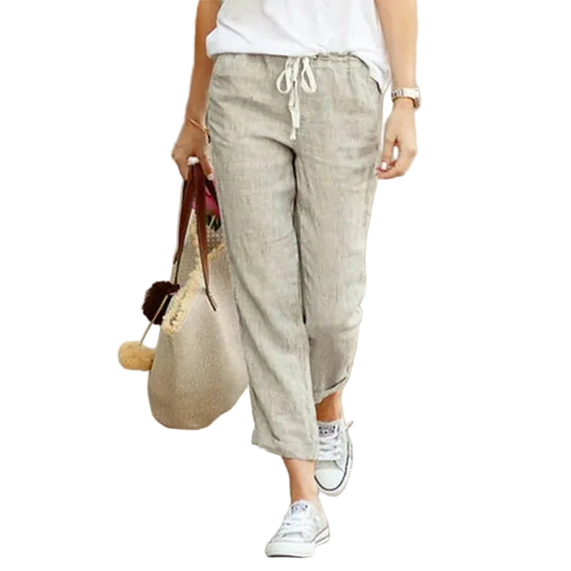 Y2K Black Cotton Drawstring Pants