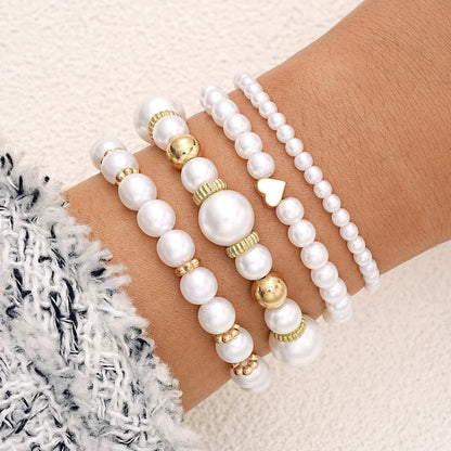 Boho Heart Layered Bracelet Set