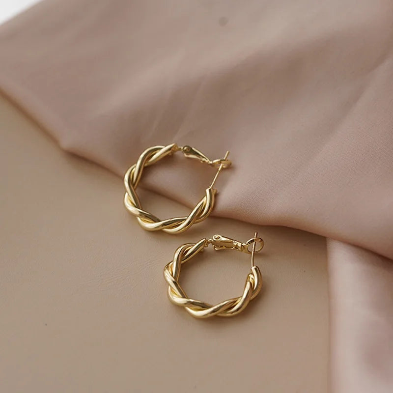 Korean Twist Elegant Earrings