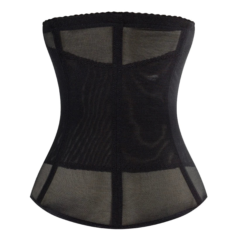 Mesh Embroidered Waist Trainer Corset