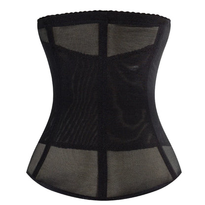 Mesh Embroidered Waist Trainer Corset