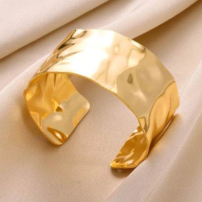 Classic Gold Open Cuff Bangle