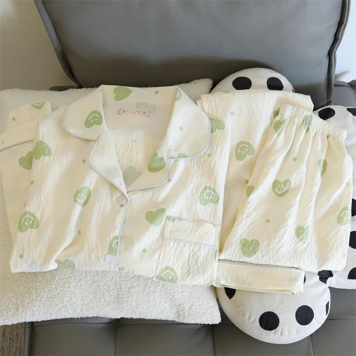 Cherry Print Pajama Set