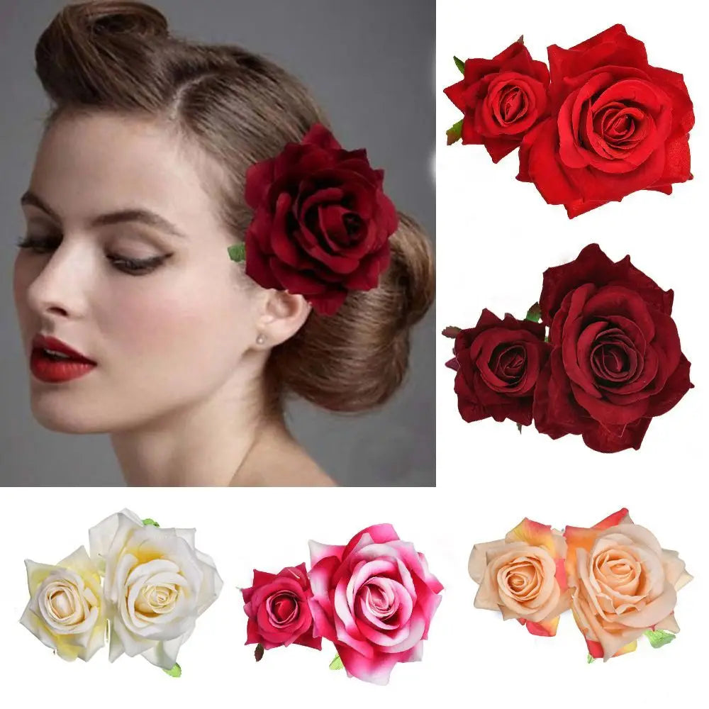 Bridal Rose Hair Clip